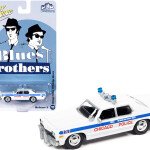 GREENLIGHT 1:64 Blues Brothers 1975 Dodge Monaco Chicago Police – White - POLICIA