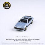 MODELO ESCALA 1:64 1984 Toyota Celica XX – Black (lights up) -PARA64