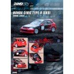 Inno64 1/64 Honda CIVIC TYPE-R EK9 ADVAN Livery Diecsat Scale Model Car