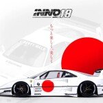 MODELO INNO64 1:64 LBWK F40 Red – LIBERTY WALK -WHITE TOKYO AUTO SALON 2023