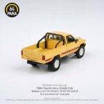 MODELO ESCALA 1/64 1984 TOYOTA HILUX SINGLE CAB YELLOW - PICKUP PARA64