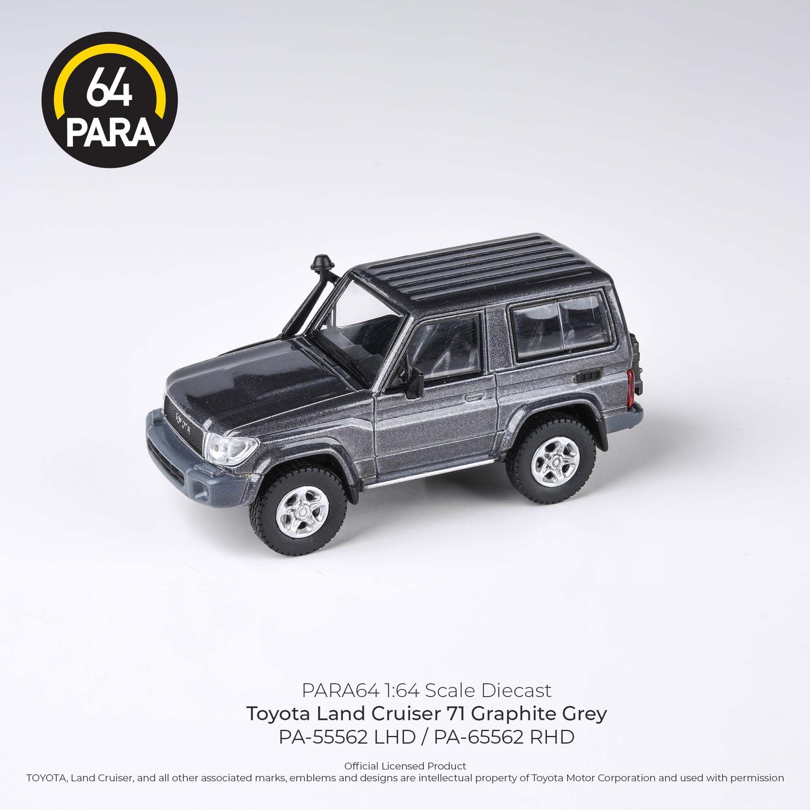 MODELO ESCALA 1:64 2014 Toyota Land Cruiser 71 Short Wheel Bas – Graphite G - PARA64