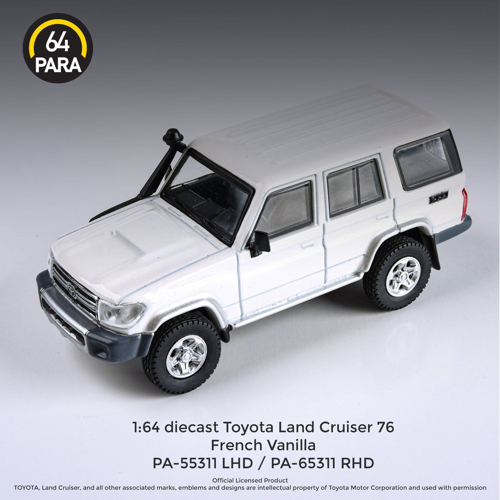 MODELO ESCALA 1:64 Toyota Land Cruiser LC76 – French Vanilla -PARA64