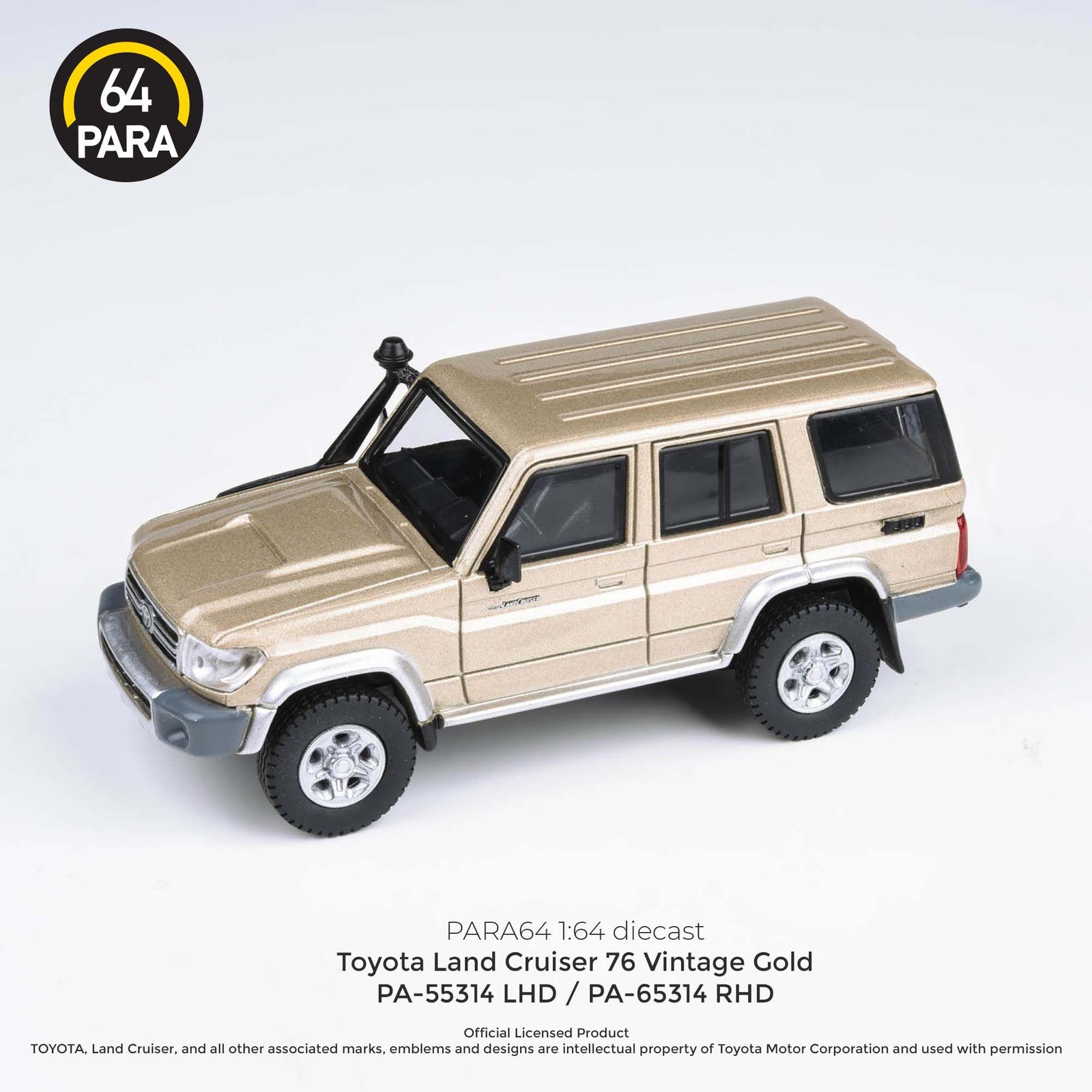 MODELO ESCALA 1:64 Toyota Land Cruiser LC76 – Vintage Gold - PARA64