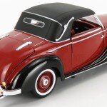 MODELO 1950 Mercedes Benz 170S Cabriolet Burdeos y Negro 1/18 Coche Modelo Fundido a Presión de Signature Models