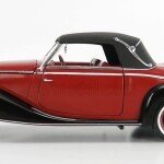 MODELO 1950 Mercedes Benz 170S Cabriolet Burdeos y Negro 1/18 Coche Modelo Fundido a Presión de Signature Models