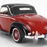 MODELO 1950 Mercedes Benz 170S Cabriolet Burdeos y Negro 1/18 Coche Modelo Fundido a Presión de Signature Models