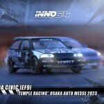 INNO64 1:64 Diecast Model Car - HONDA CIVIC EF9 "TEMPLE RACING" Osaka Auto Messe 2023