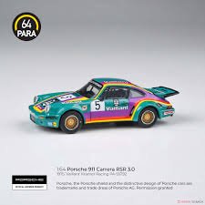 MODELO PARA64 1:64 1974 Porsche 911 3.0 RSR ‘Vaillant’ 2/ Photo-etched Wheels – /TEAL