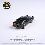 MODELO ESCALA 1:64 1984 Toyota Celica XX – Black (lights up) – negro