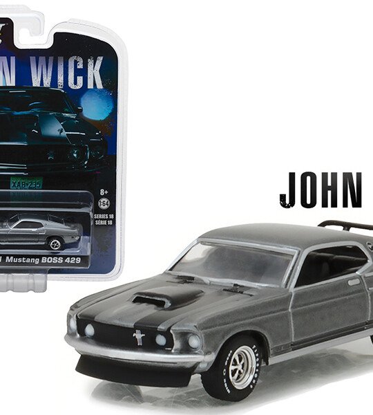 MODELO ESCALA 1:64  - John Wick (2014) - 1969 Ford Mustang BOSS 429