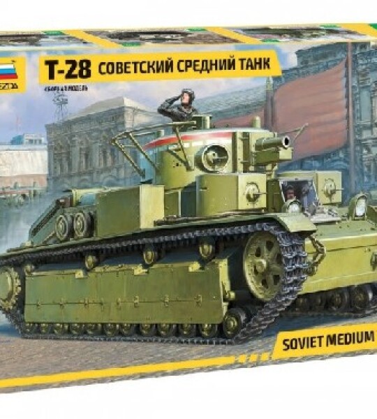 MODELO ESCALA 1/35 Soviet T28 Medium TANQUE
