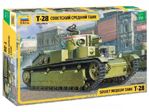 MODELO ESCALA 1/35 Soviet T28 Medium TANQUE