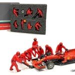 American Diorama 1:43 F1 Pit Crew Figures Team Red (7 Figures) - 7 FIGURAS METALICAS FORMULA 1 FERRARI