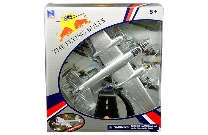 MODELO ESCALA 1/48  The Flying Bulls (Red Bull) – B-25J Alpha Jet Silver