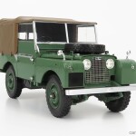 MODELO ESCALA 1/18 DE Land Rover 1949 Green with Brown Canopy 1/18 Diecast Model Car by Minichamps