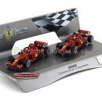 MODELO ESCALA 1/43 SET FERRARI FORMULA 1  HOT WHEELS ELITE CON LICENCIA DE FABRICA