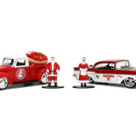 MODELO ESCALA 1/32 Mr. & Mrs. Santa Claus Twin Pack, Red/White - Jada Toys - Diecast Model Toy Car
