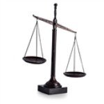 16" Bronzed Finished Brass Scale of Justice - ESCALA DE JUSTICIA BRONZE SOLIDO 16" ALTURA