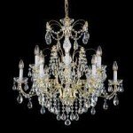 LUMINARIA COLGANTE Schonbek Madison 12 Light 30" Wide Crystal Chandelier with Heritage Crystals