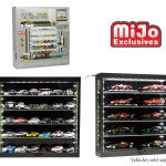 VITRINA MINI GT - Showcase 5-Tier LED Wall Mountable Display Case – Black Case with Black Rear Panel – exhibidor
