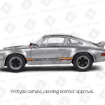 Solido 1:18 1973 Porsche 911 RSR – Kremer Design – Silver with Multi-color Stripes