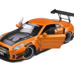 MODELO ESCALA 1:18 Nissan Skyline GT-R R35 LBWK Liberty Walk Orange