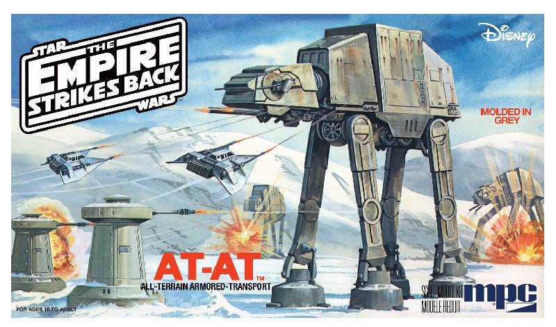 MODELO ESCALA 1/72  Star Wars: The Empire Strikes Back AT-AT - Plastic Model Kit