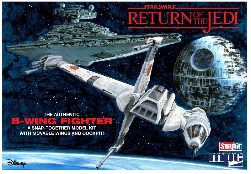 MODELO ESCALA 1/144 Star Wars: Return of the Jedi B-Wing Fighter - Snap Plastic Model Kit