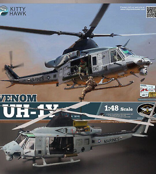 MODELO ESCALA 1/48 BELL UH-1Y VENOM DE KITTYHAWK