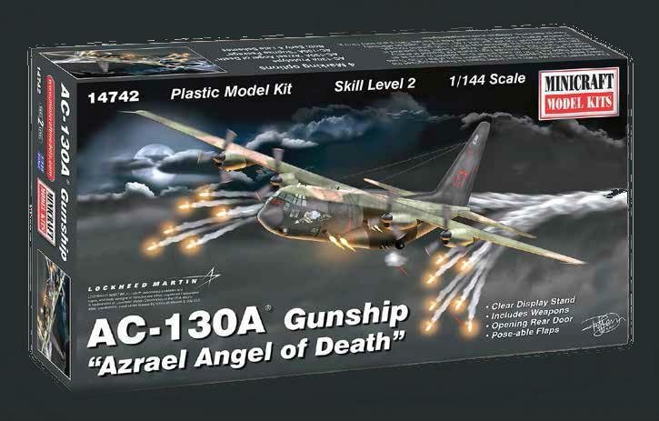 MODELO ESCALA 1/144 AC-130A / H GUNSHIP AZRAEL ANGEL OF DEATH