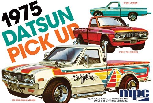 MODELO ESCALA 1/24 del pickup Datsun 620 version 1975 edicion especial de MPC