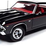 MODELO ESCALA 1/18 1969 Chevy Chevelle SS396 (MCACN) Tuxedo Black