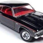 MODELO ESCALA 1/18 1969 Chevy Chevelle SS396 (MCACN) Tuxedo Black