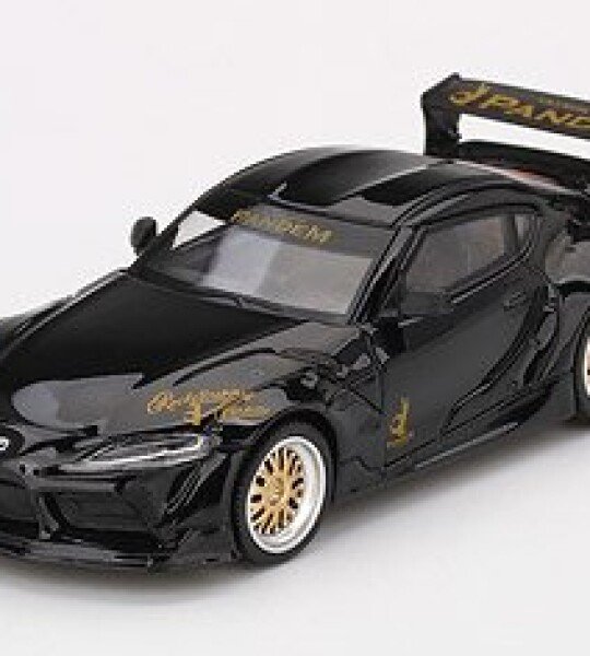 MODELO ESCAL 1:64 Mijo Exclusive USA Pandem Toyota GR Supra V1.0 Black Limited Edition