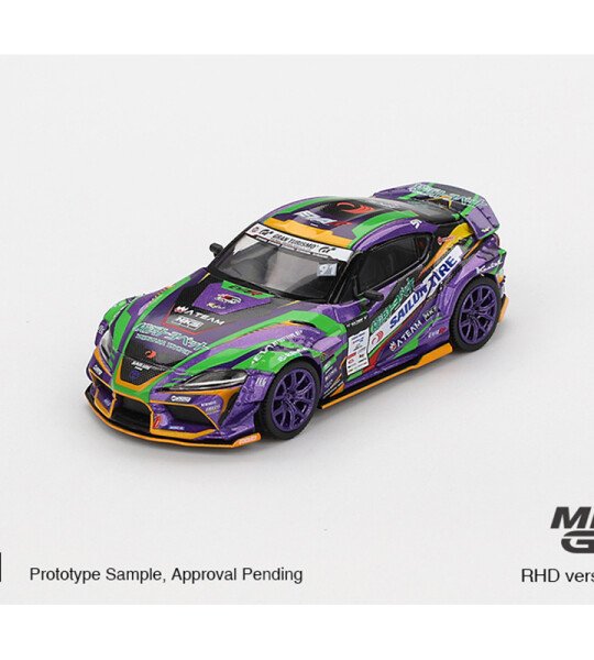 Mini GT 1:64 Japan Exclusive Toyota GR Supra KUHL 2021 D1GP EVANGELION RACING 2021- Limited Edition