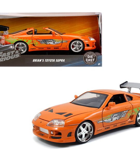 MODELO ESCALA 1/24 Jada Brian’s 1995 Toyota Supra Brian’s – Fast & Furious - SIN FIGURA