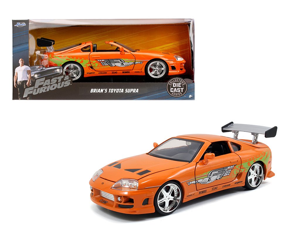 MODELO ESCALA 1/24 Jada Brian’s 1995 Toyota Supra Brian’s – Fast & Furious - SIN FIGURA