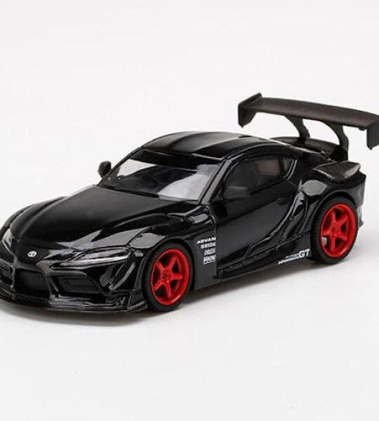 MODELO ESCALA 1:64 Mijo Exclusive USA Toyota GR Supra HKS Nocturnal Limited Edition