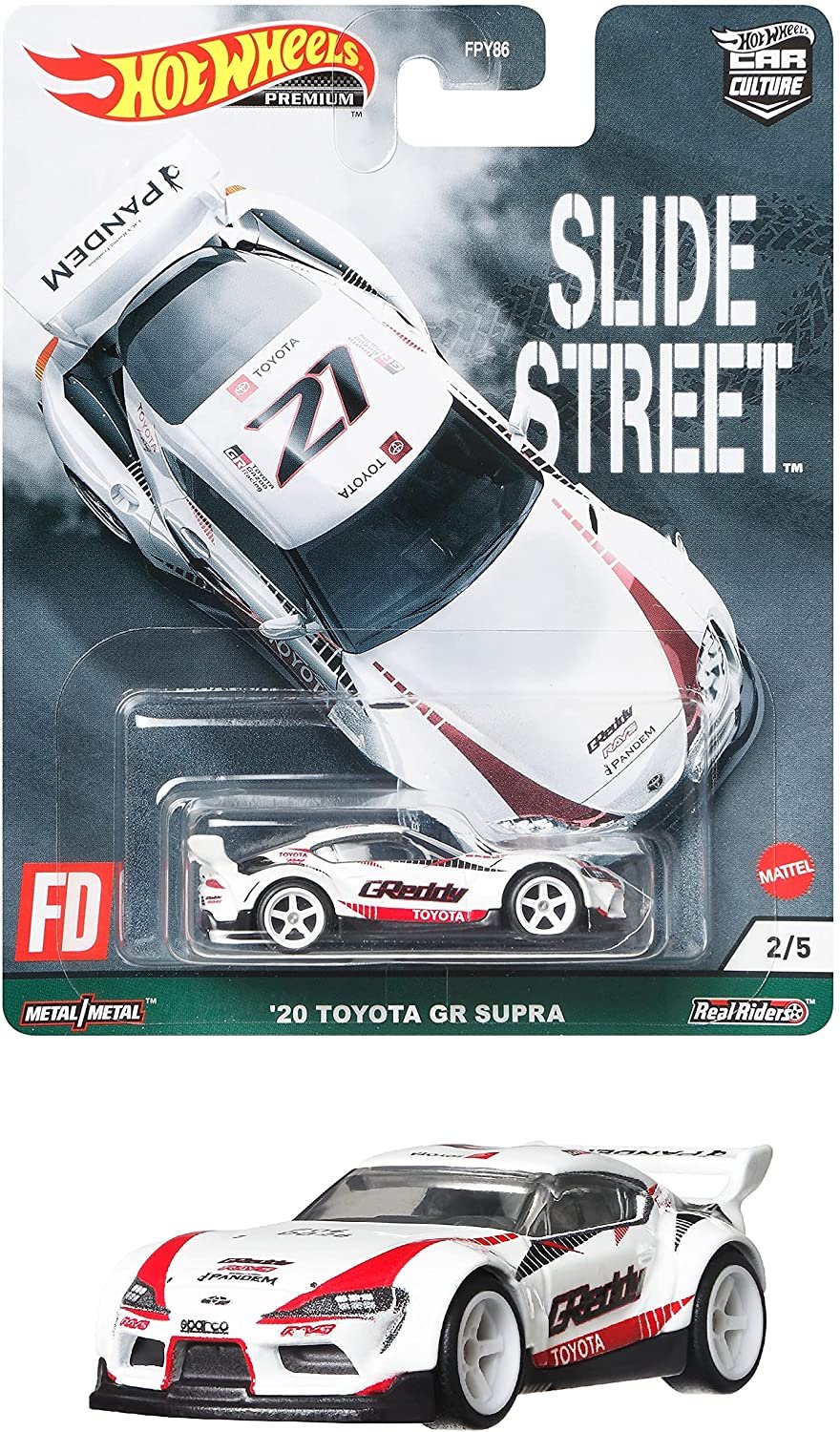 MODELO ESCALA 1:64 Car Culture 2021 " SLIDE STREET " 2020 Toyota GR Supra Pandem PRECIOS ESPECAILES