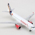 MODELO GEMINI AVIANCA A320 1/400 TACA RETRO REG#N567AV