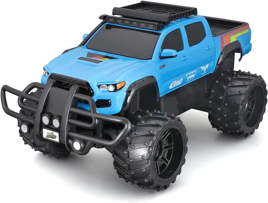 PICK UP RADIO CONTROL R/C 2023 Toyota Tacoma Off Road TRD Pro Pickup Truck in Blue - Remote Control ESCALA 1/16