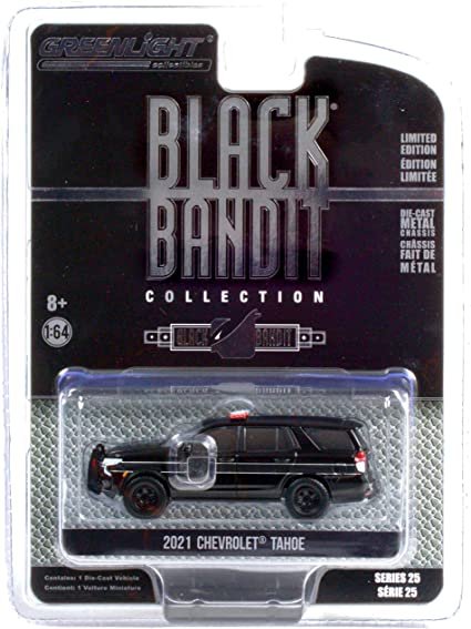 MODELO ESCALA 1:64 Black Bandit Series 25 - 2021 Chevy Tahoe Police