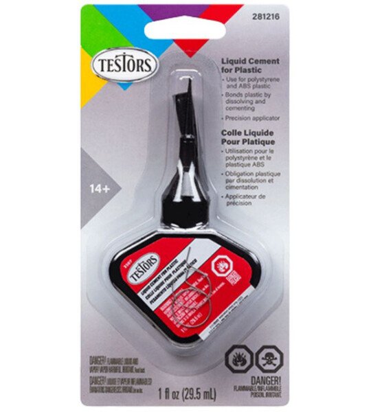 PEGAMENTO LIQUIDO Testors Liquid Cement for Plastic Models 1 fl oz PARA MODELISMO