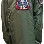 CHAQUETA TOP GUN® B-15 MEN’S NYLON BOMBER JACKET CON PARCHES REMOVIBLES ORIGINAL TOPGUN U.S.A.