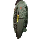 CHAQUETA TOP GUN® B-15 MEN’S NYLON BOMBER JACKET CON PARCHES REMOVIBLES ORIGINAL TOPGUN U.S.A.