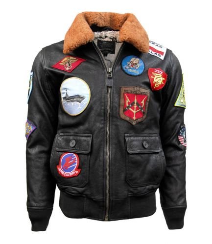 CHAQUETA ORIGINAL TOP GUN® OFFICIAL SIGNATURE SERIES JACKET de cuero ...