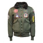 CHAQUETA ORIGINAL Top Gun Eagle CW45 Jacket TGJ1938 (Olive) BOMBER JACKET