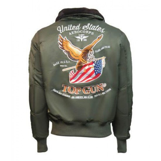 CHAQUETA ORIGINAL Top Gun Eagle CW45 Jacket TGJ1938 (Olive) BOMBER JACKET