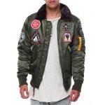 CHAQUETA ORIGINAL Top Gun Eagle CW45 Jacket TGJ1938 (Olive) BOMBER JACKET